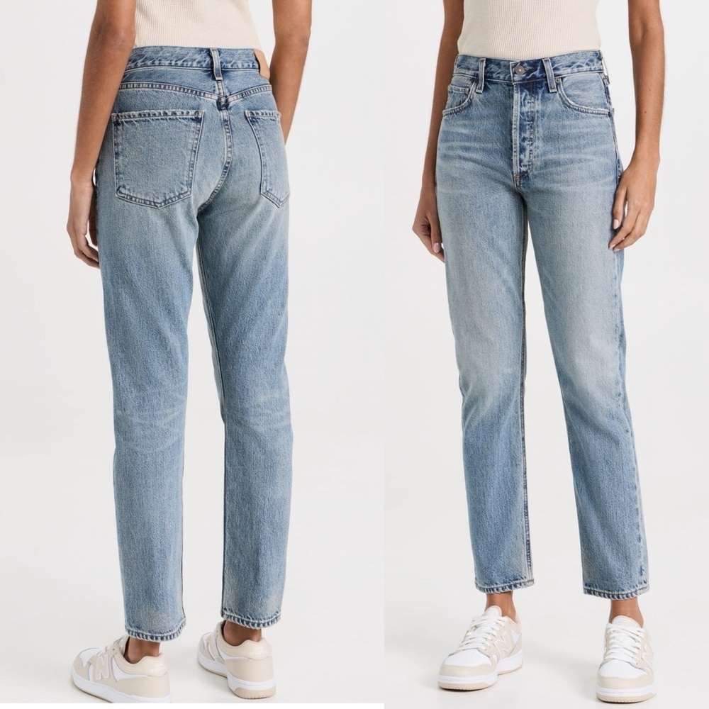 Citizens Of Humanity Light Wash High Rise Straight Jeans